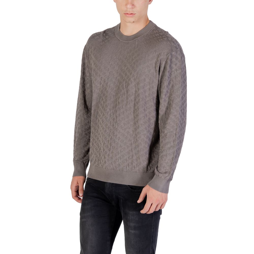 Armani Exchange Gray Polyamide Sweatshirt - Contemporary Sophistication