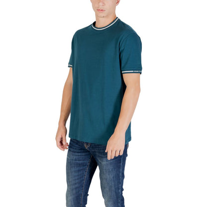 Armani Exchange Black Cotton T-Shirt for Men