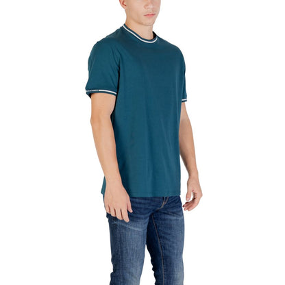 Armani Exchange Black Cotton T-Shirt for Men