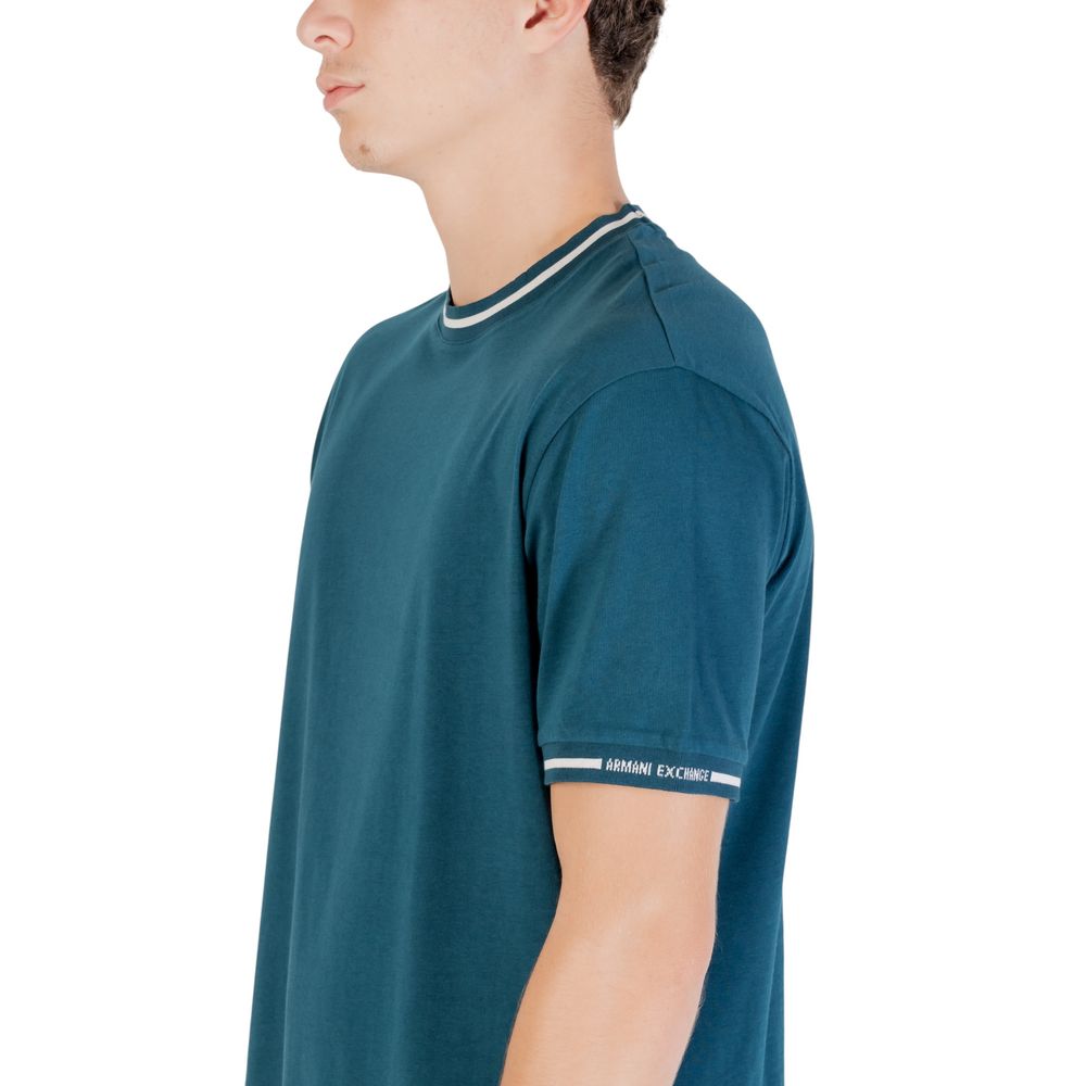 Armani Exchange Black Cotton T-Shirt for Men