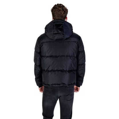 Armani Exchange Blue Polyamide Coat - Men's Puffer Jacket
