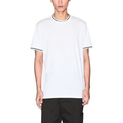 Armani Exchange White Cotton T-Shirt - Effortless Style for Every Occasion