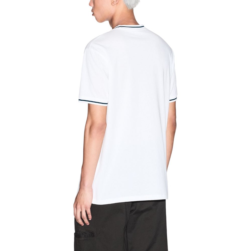 Armani Exchange White Cotton T-Shirt - Effortless Style for Every Occasion