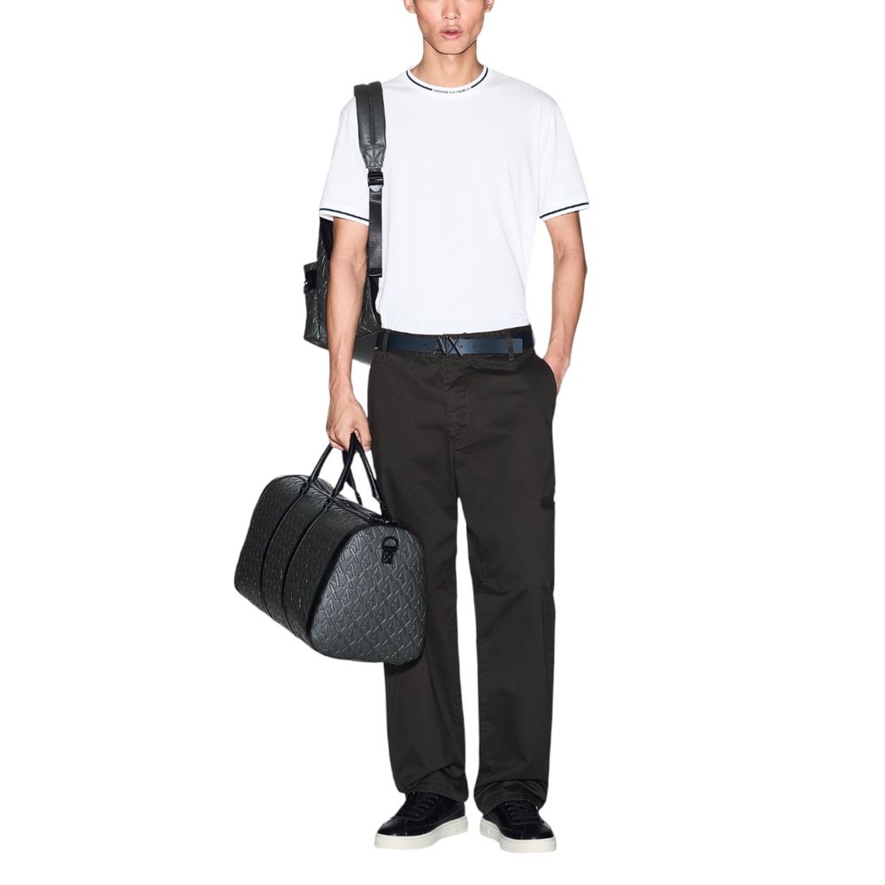 Armani Exchange White Cotton T-Shirt - Effortless Style for Every Occasion