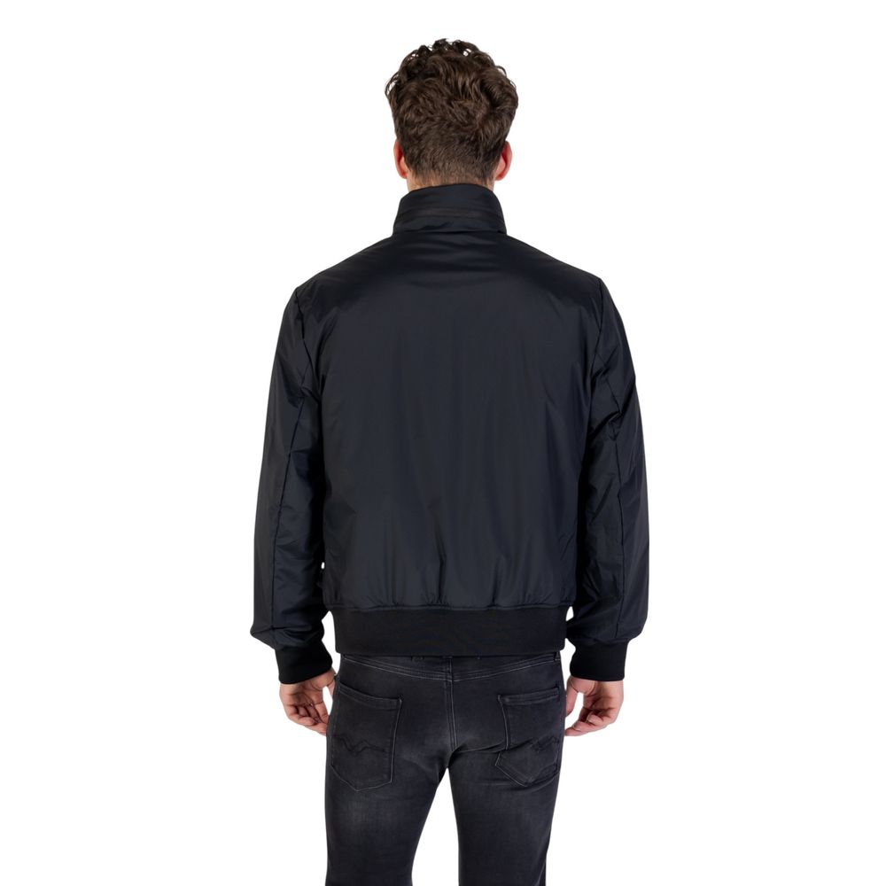 Armani Exchange Black Polyamide Bomber Jacket for Men