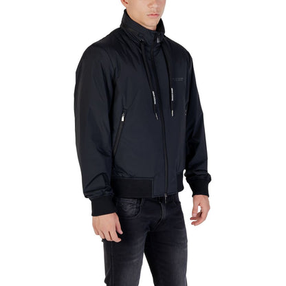 Armani Exchange Black Polyamide Bomber Jacket for Men