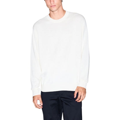 Armani Exchange Cream Viscose Sweatshirt - Effortless Style for Every Occasion