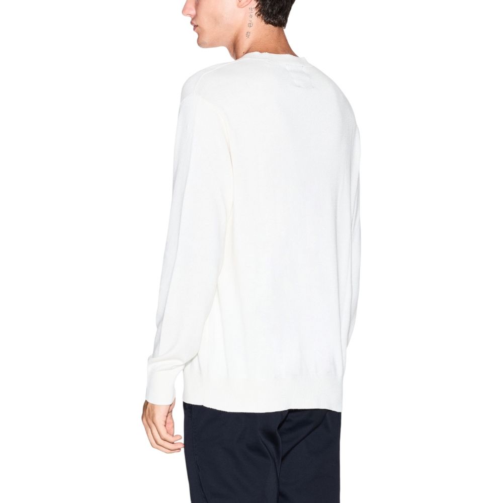Armani Exchange Cream Viscose Sweatshirt - Effortless Style for Every Occasion