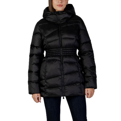 EA7 Emporio Armani Women's Black Polyamide Bomber Jacket