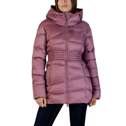EA7 Emporio Armani Purple Puffer Jacket for Women