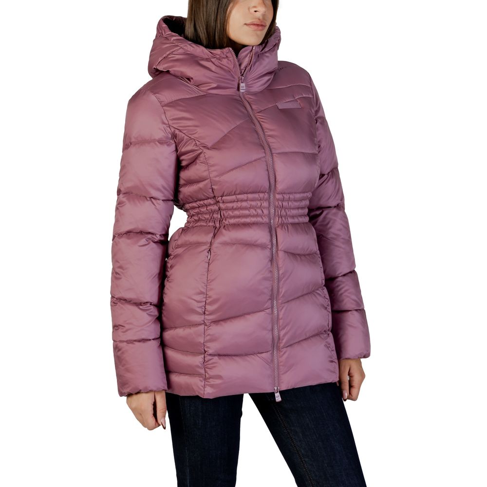 EA7 Emporio Armani Purple Puffer Jacket for Women