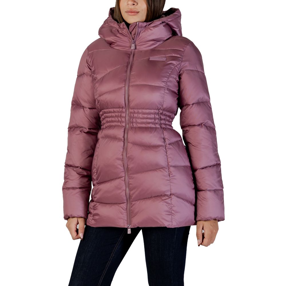 EA7 Emporio Armani Purple Puffer Jacket for Women