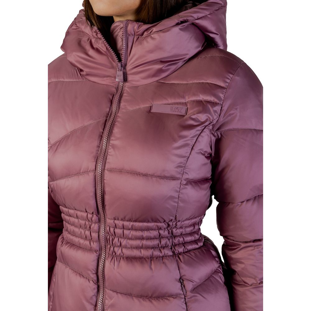 EA7 Emporio Armani Purple Puffer Jacket for Women