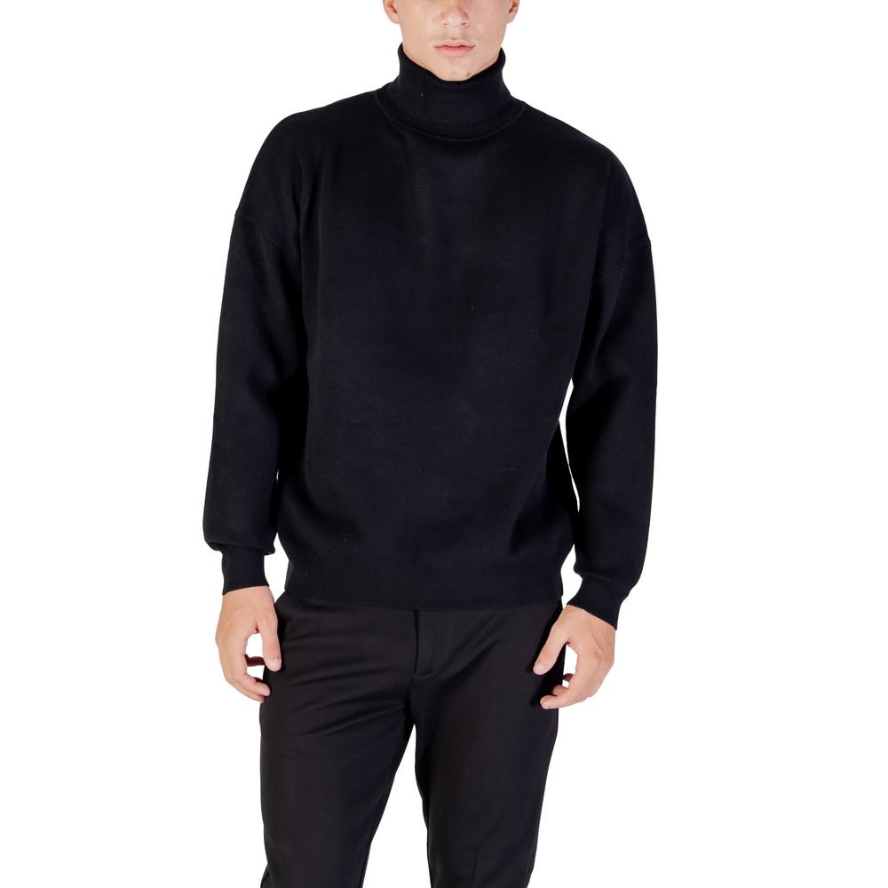 Antony Morato Black Viscose Sweatshirt - STUTTGART RELAXED FIT MMSW01545-YA500082