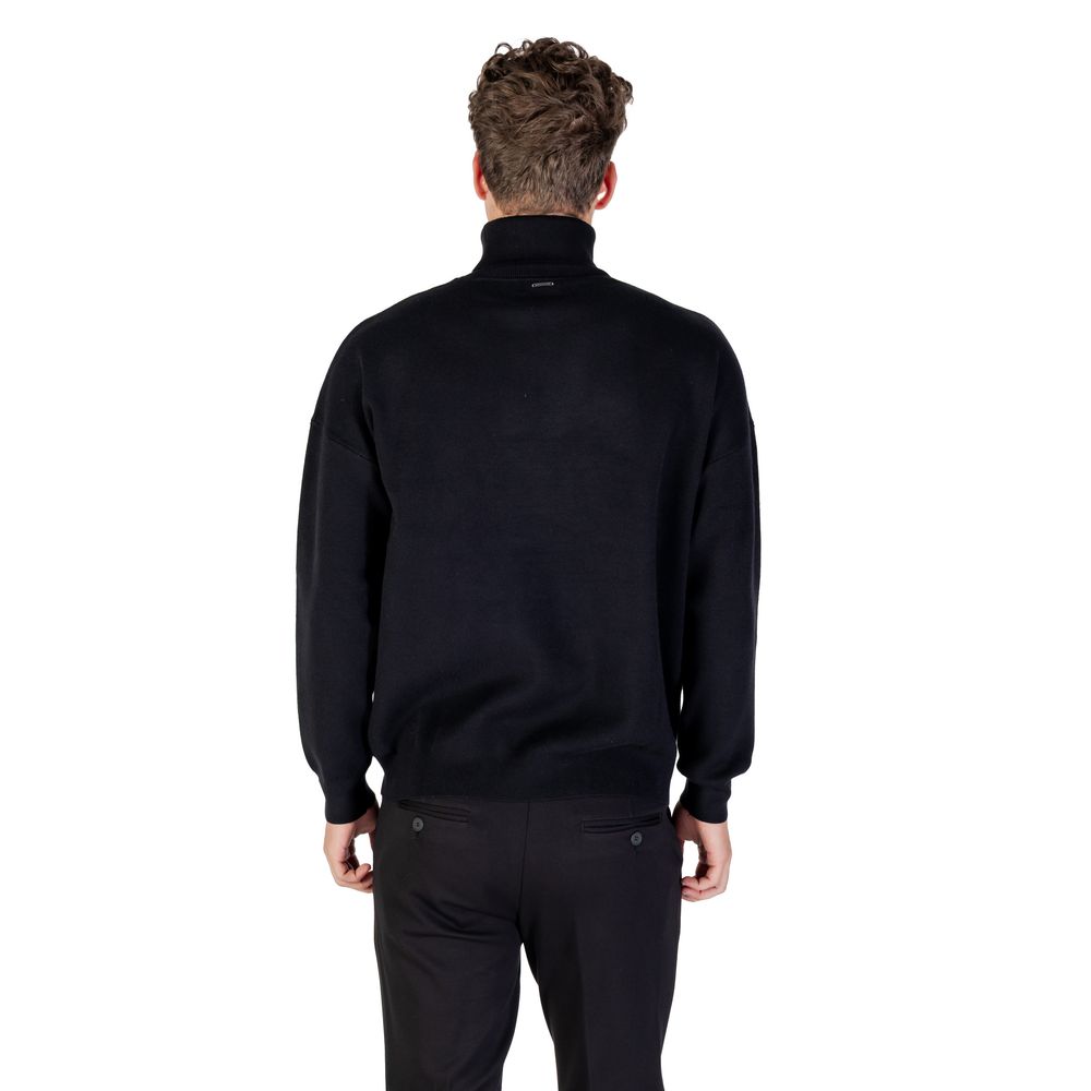 Antony Morato Black Viscose Sweatshirt - STUTTGART RELAXED FIT MMSW01545-YA500082