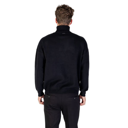 Antony Morato Black Viscose Sweatshirt - STUTTGART RELAXED FIT MMSW01545-YA500082