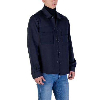 Antony Morato Blue Cotton Shirt - MMSL00771-FA150168