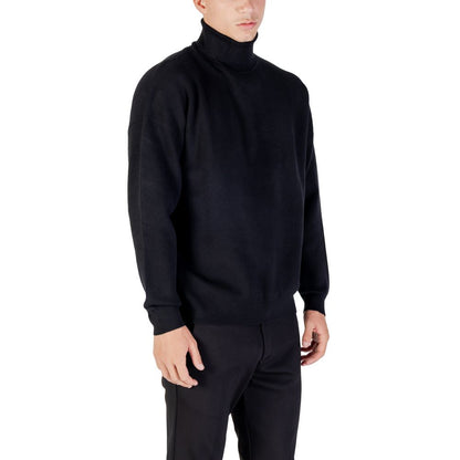 Antony Morato Black Viscose Sweatshirt - STUTTGART RELAXED FIT MMSW01545-YA500082