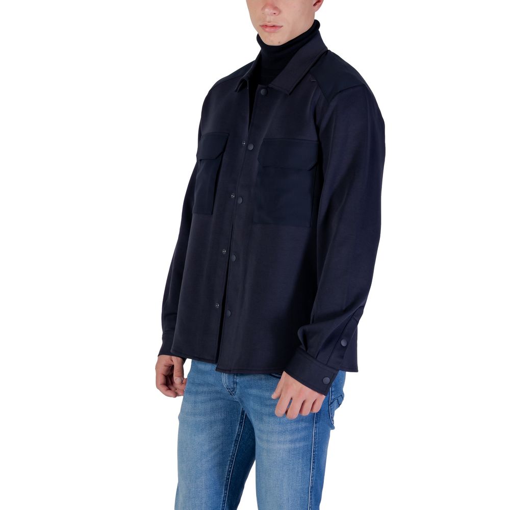 Antony Morato Blue Cotton Shirt - MMSL00771-FA150168