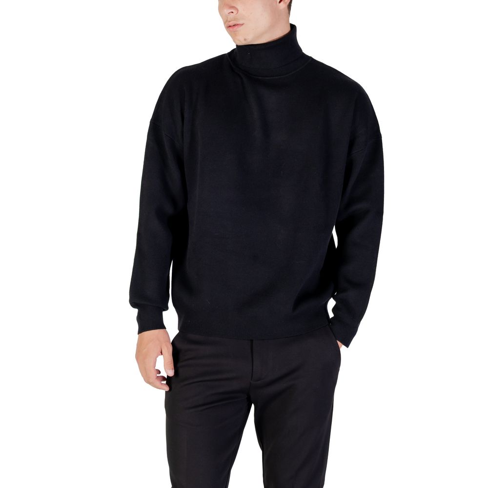 Antony Morato Black Viscose Sweatshirt - STUTTGART RELAXED FIT MMSW01545-YA500082