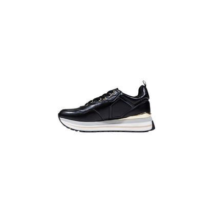 Liu Jo Black Faux Leather Maxi Wonder 01 Platform Sneakers