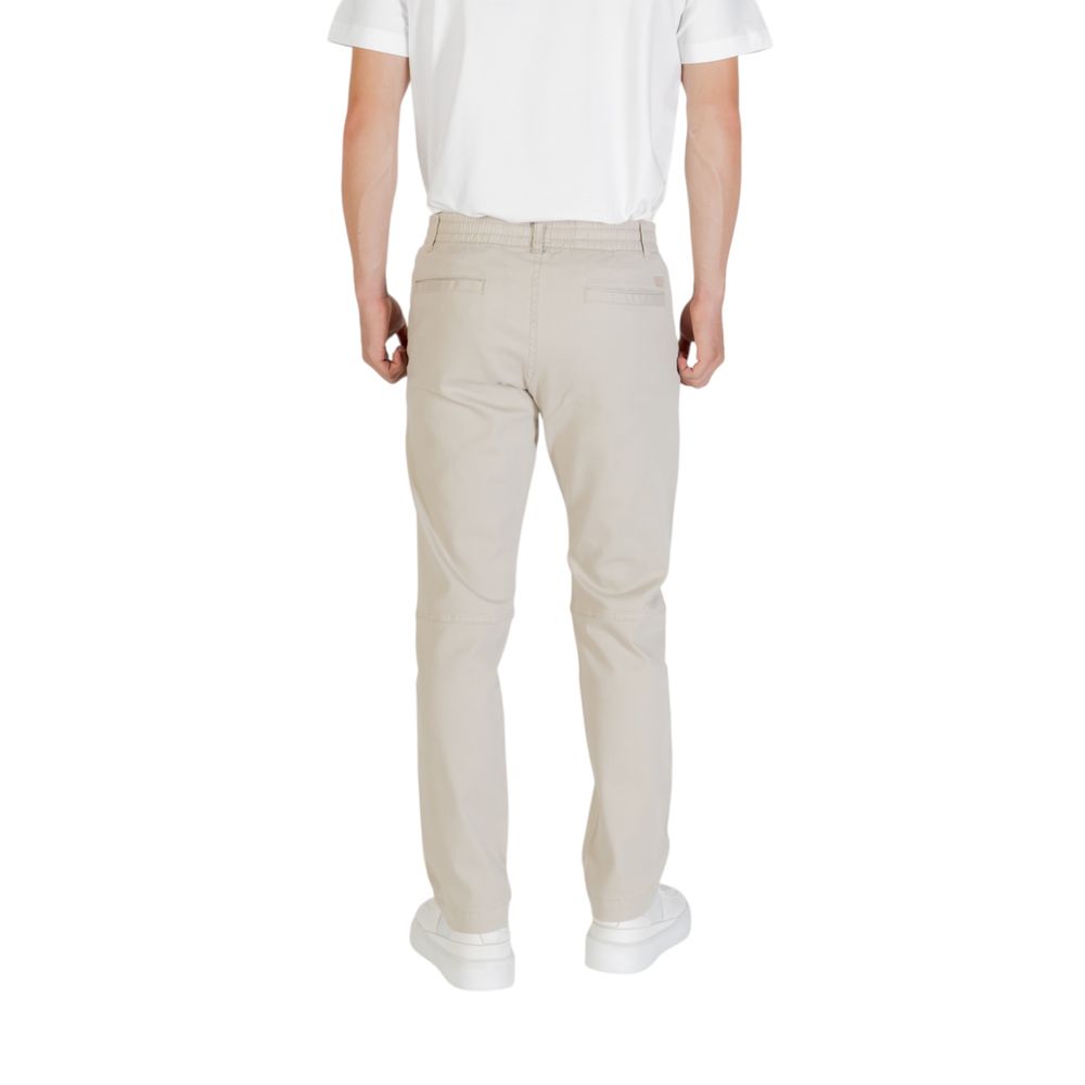 Hugo Boss Sanderson-L-2 Beige Polyester Casual Pants