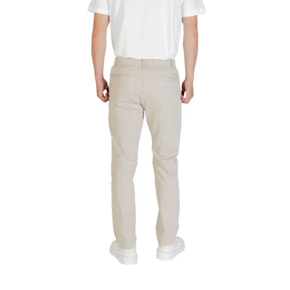 Hugo Boss Sanderson-L-2 Beige Polyester Casual Pants
