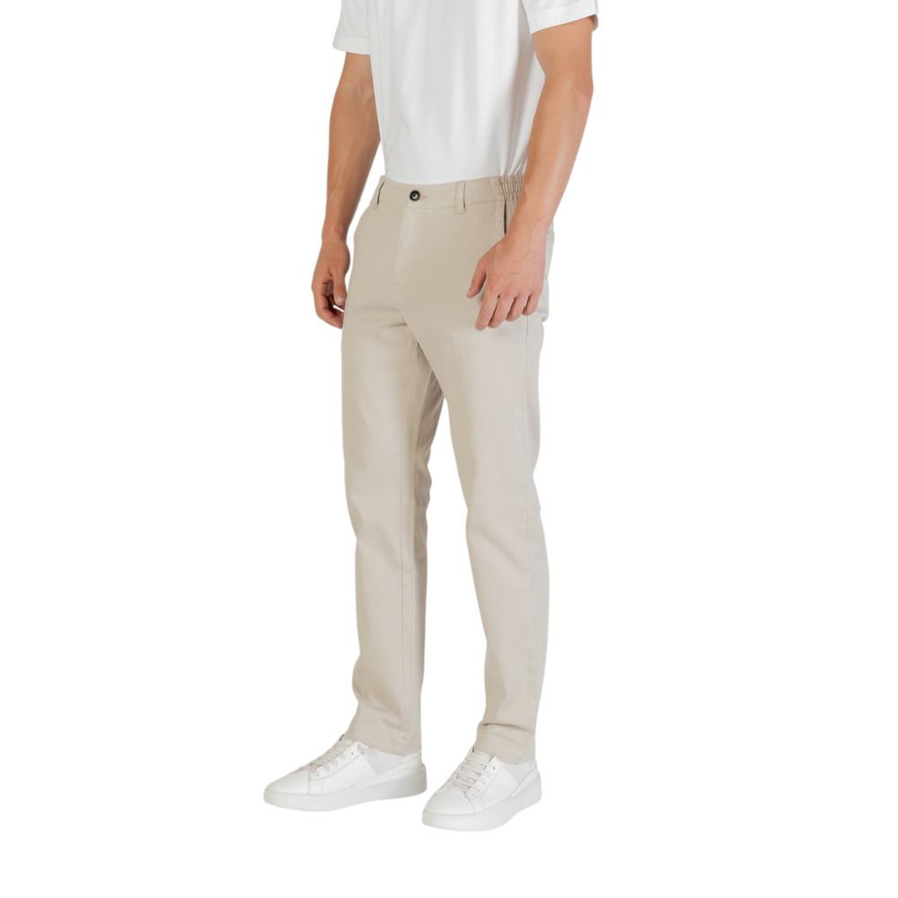 Hugo Boss Sanderson-L-2 Beige Polyester Casual Pants