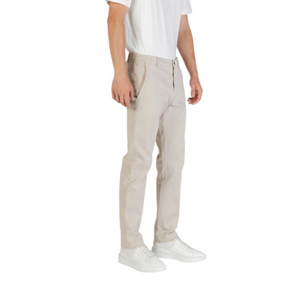 Hugo Boss Sanderson-L-2 Beige Polyester Casual Pants
