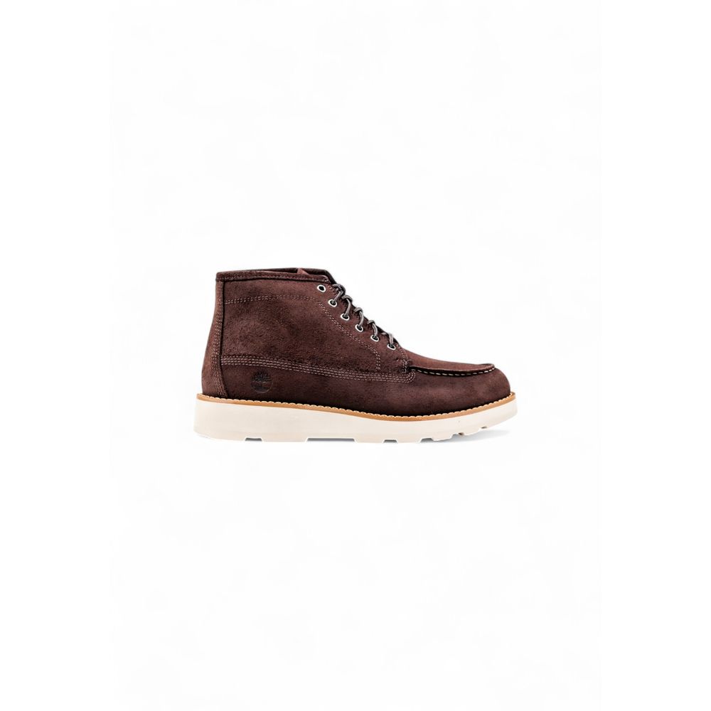 Timberland Brown Leather Lace-Up Boots - BRIT MID LACE