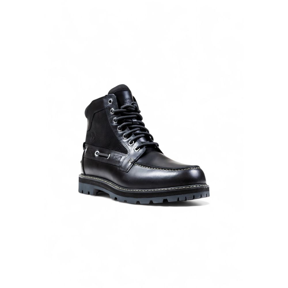 Timberland Black Leather Lace-Up Boots: The Ultimate Mid-Cut Companion