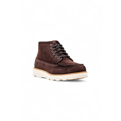 Timberland Brown Leather Lace-Up Boots - BRIT MID LACE
