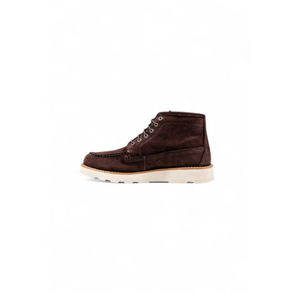 Timberland Brown Leather Lace-Up Boots - BRIT MID LACE