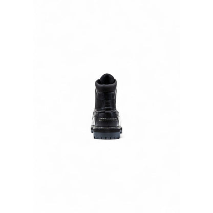 Timberland Black Leather Lace-Up Boots: The Ultimate Mid-Cut Companion