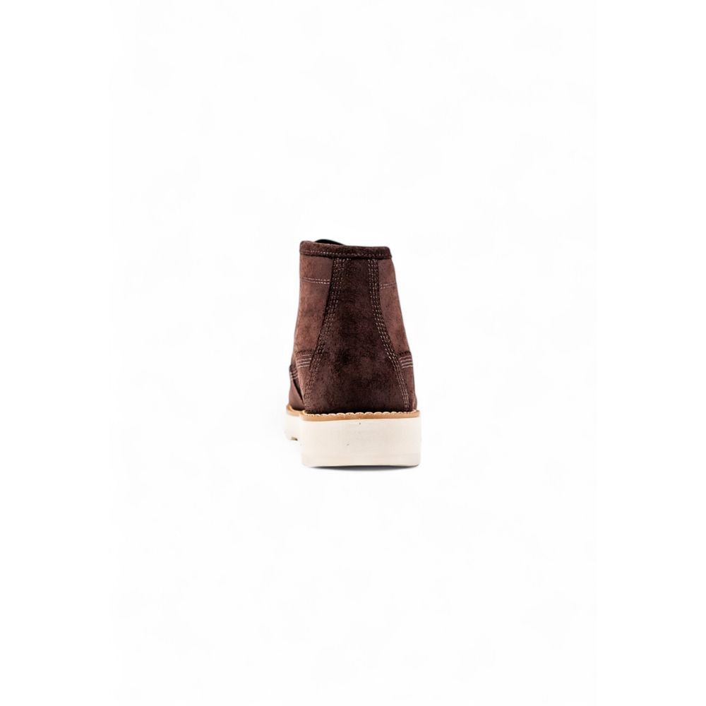 Timberland Brown Leather Lace-Up Boots - BRIT MID LACE