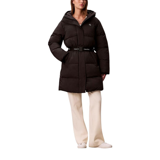 Calvin Klein Jeans Belted Midweight Long Puffer Coat