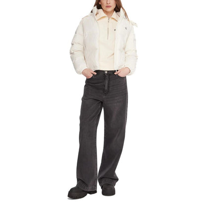 Calvin Klein Jeans Essential Midweight Cream Puffer Jacket