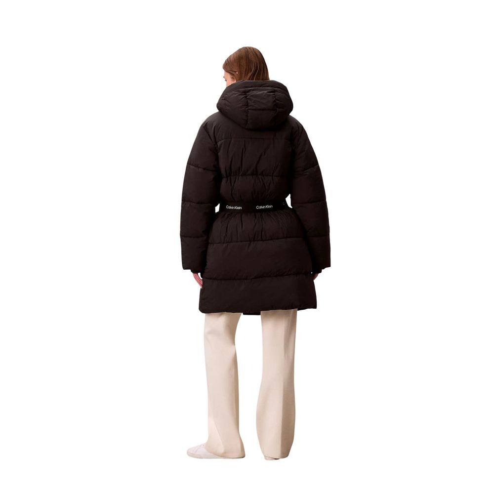 Calvin Klein Jeans Belted Midweight Long Puffer Coat