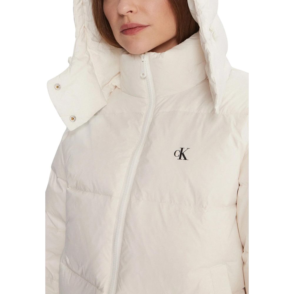 Calvin Klein Jeans Essential Midweight Cream Puffer Jacket
