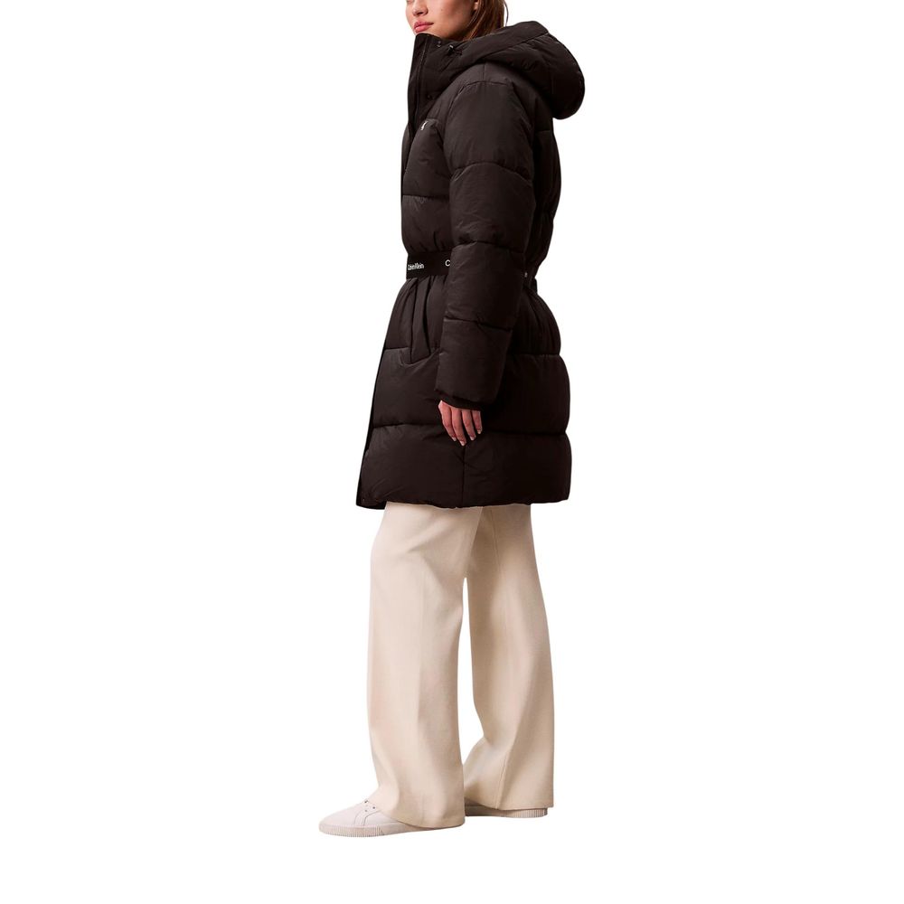 Calvin Klein Jeans Belted Midweight Long Puffer Coat