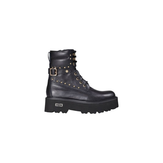 Cult Black Leather Lace-Up Boots - ROCKY 4641 MID CLW464102