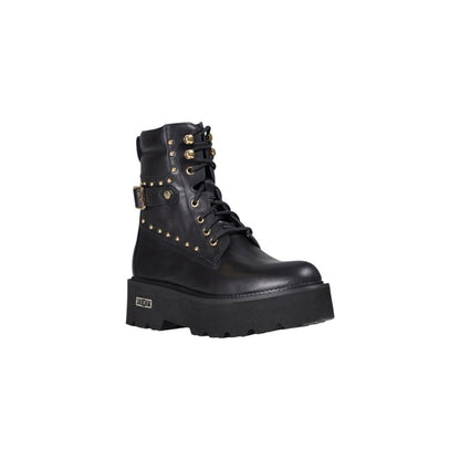 Cult Black Leather Lace-Up Boots - ROCKY 4641 MID CLW464102