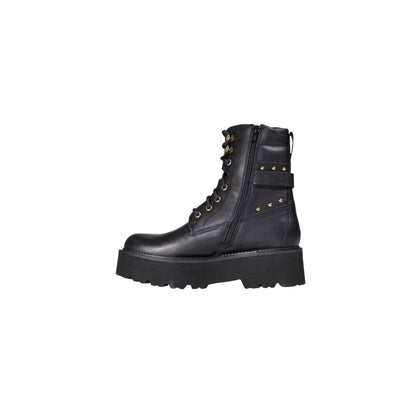 Cult Black Leather Lace-Up Boots - ROCKY 4641 MID CLW464102
