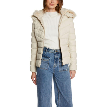 Morgan De Toi 242-GKIDIA Women's Puffer Jacket in Beige
