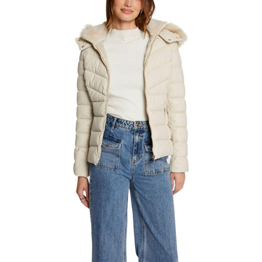 Morgan De Toi 242-GKIDIA Women's Puffer Jacket in Beige