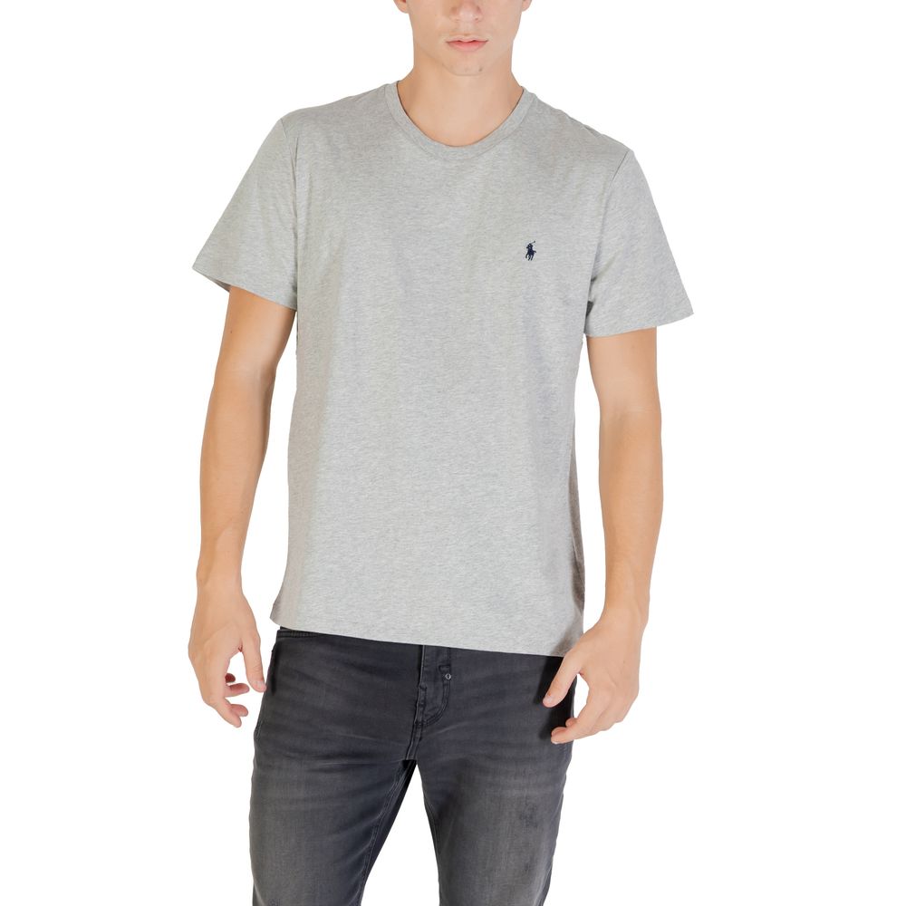 Ralph Lauren Gray Cotton T-Shirt for Timeless Elegance