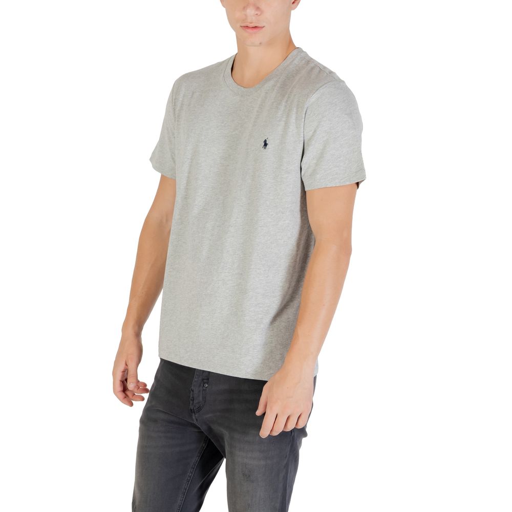 Ralph Lauren Gray Cotton T-Shirt for Timeless Elegance