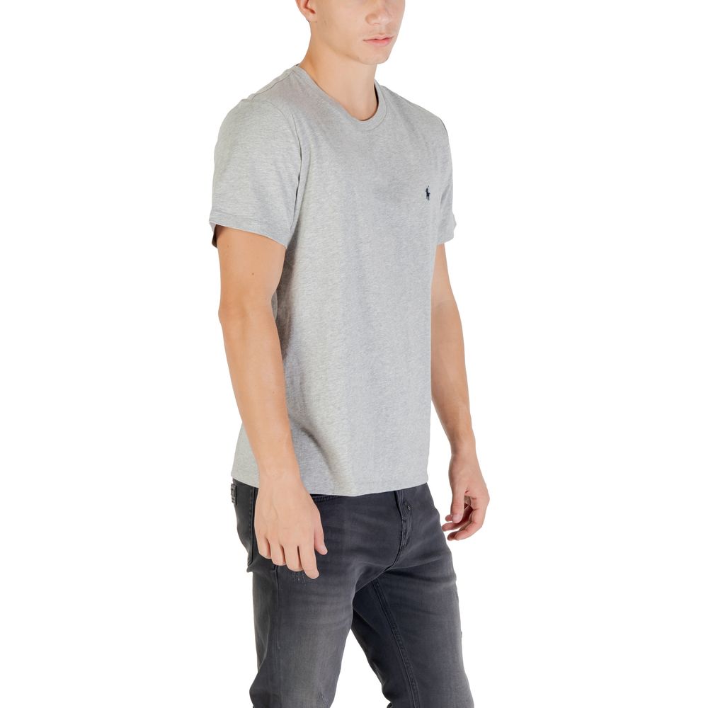 Ralph Lauren Gray Cotton T-Shirt for Timeless Elegance