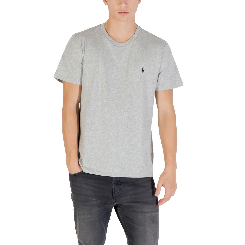 Ralph Lauren Gray Cotton T-Shirt for Timeless Elegance