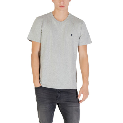Ralph Lauren Gray Cotton T-Shirt for Timeless Elegance